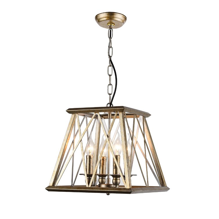 Everly Quinn Light Dimmable Lantern Geometric Chandelier Wayfair